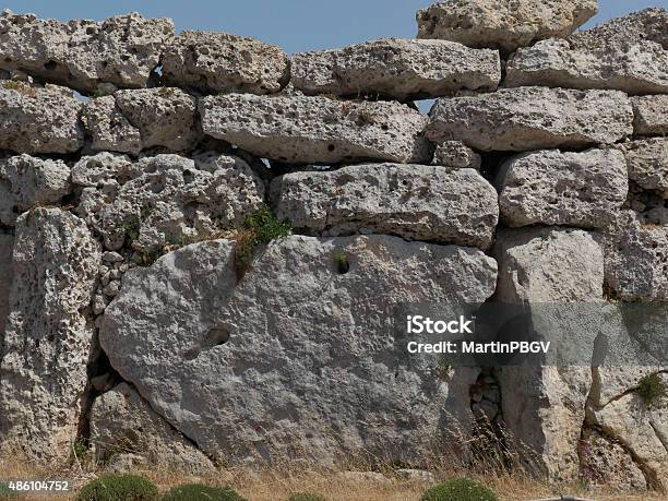Neolithic Site In Gozo Malta Stock Photo - Download Image Now - 2015, Ancient, Gozo - Malta