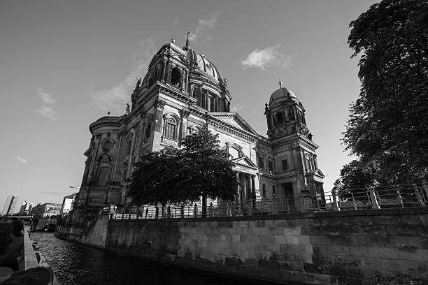 istock spree and berlin cathdral in black white 486112408