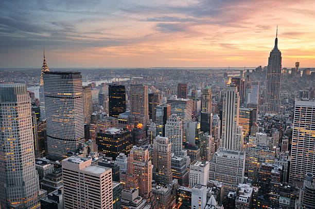 istock New York City sunset 486114245