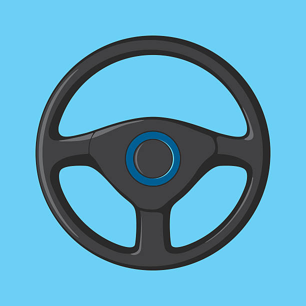 illustrations, cliparts, dessins animés et icônes de volant de voiture - steering wheel