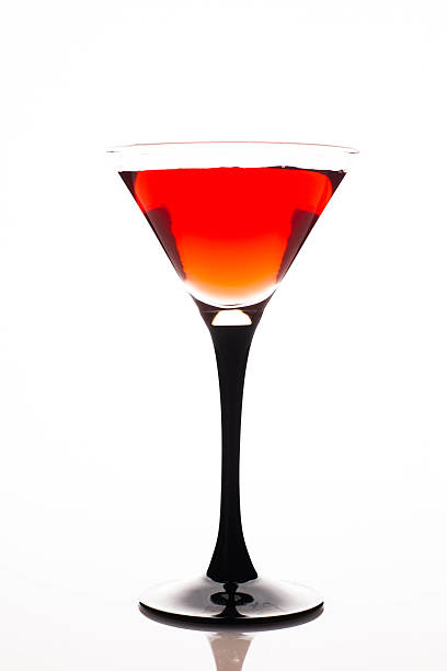 istock Red cocktail in martini glass 486114945