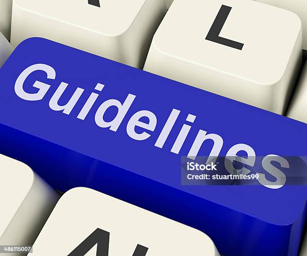 Guidelines Key Shows Guidance Rules Or Policy Stock Photo - Download Image Now - Instructions, Guidance, Authority