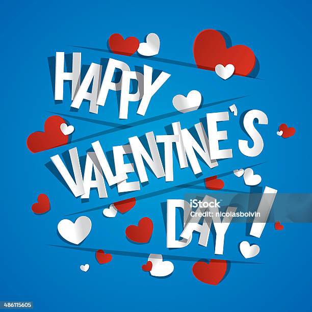 Happy Valentines Day Stock Illustration - Download Image Now - Abstract, Art, Art And Craft