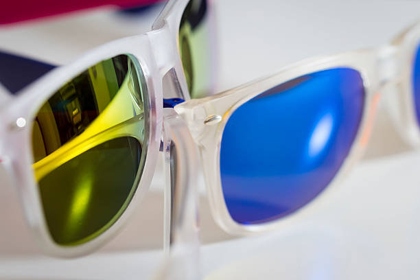 istock Colorful different modern sunglasses close up 486119788