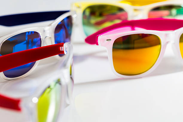 istock Colorful different modern sunglasses close up 486119928