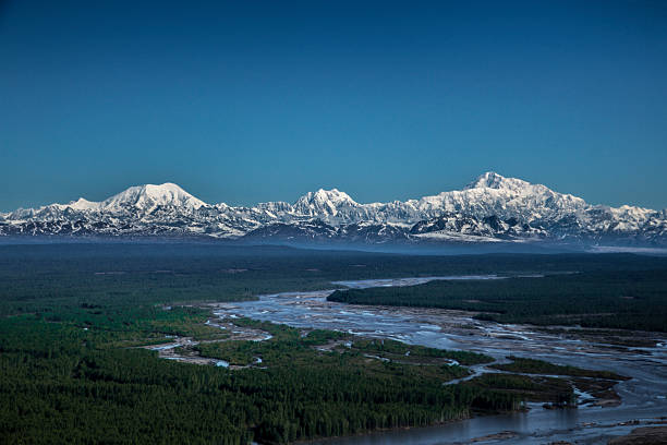 Aerial View of the Alaska Range