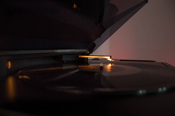 automatic turntable stock photo