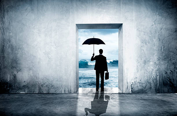 istock Lonely Businessman Facing Financial Depression 486126683