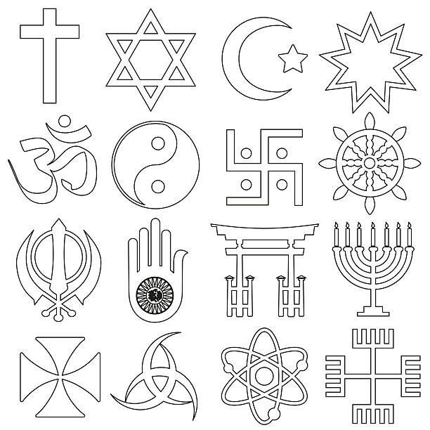 istock world religions symbols vector set of outline icons eps10 486128158