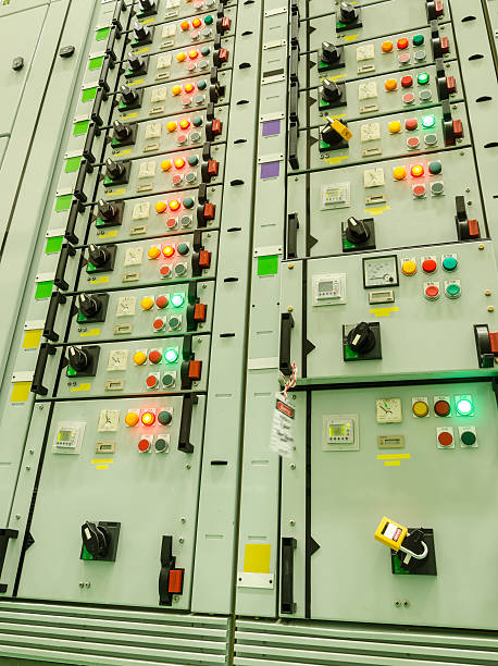 istock electrical energy substation in a power plant. 486128838