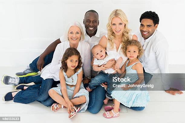 Three Generation Family Portrait Stock Photo - Download Image Now - African Ethnicity, Baby - Human Age, Grandfather