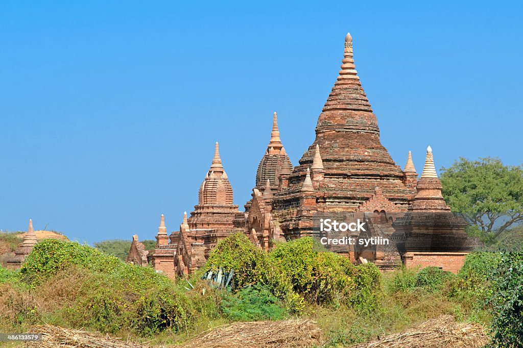 Stupas and pagodas of Bagan ancient. Myanmar Education Stock Photo