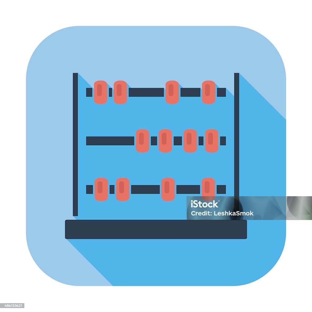 Abacus Abacus. Single flat color icon. Vector illustration. Abacus stock vector