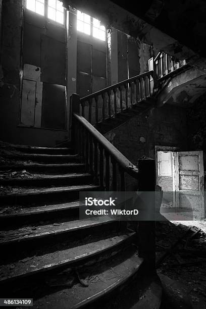 Old Ruined Staircase Stock Photo - Download Image Now - Architecture, Boundary, Construction Barrier