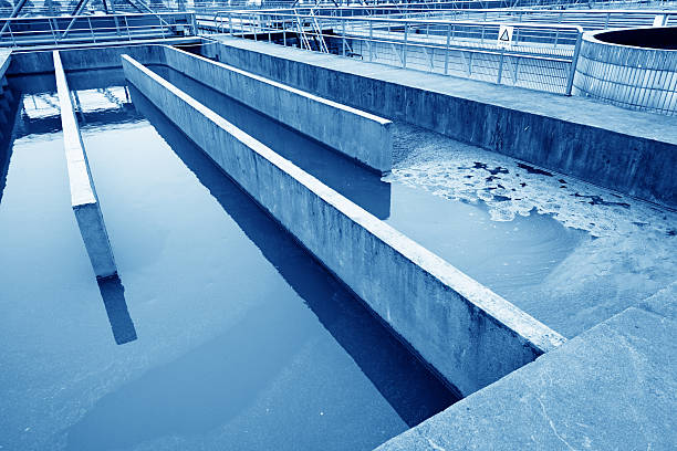 istock Modern urban wastewater treatment plant 486134537