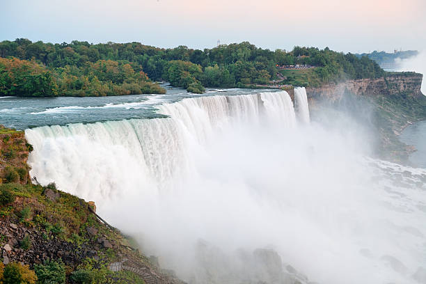 istock Niagara Falls closeup at dusk 486137487