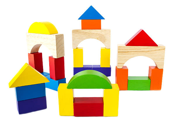 istock Colorful wood block toy. 486138432