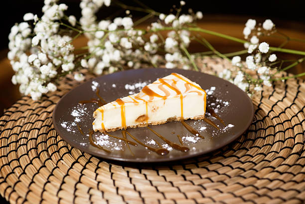 Cheese cake, cheesecake on the plate. Tasty, delicious
