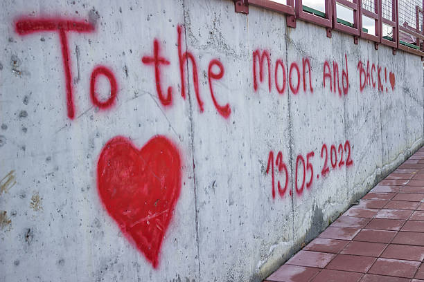 istock love message spray painted on the wall 486139679
