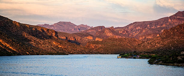 istock Golden Hour Arizona Lake Mountain Landscape 486140476