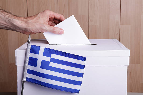 Greeks to vote stock photo