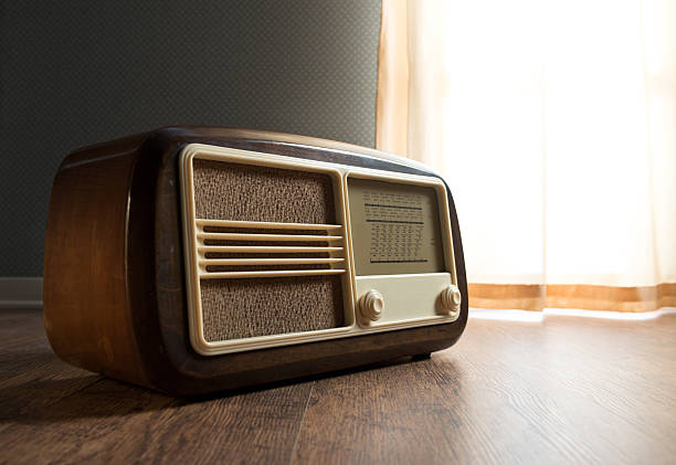 istock Vintage radio next to the window 486143702