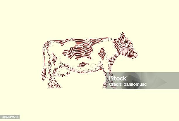 Large Cow Stock Illustration - Download Image Now - 2015, Ancient, Animal