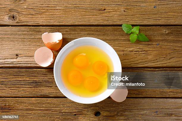 Egg Yolks Stock Photo - Download Image Now - Animal Egg, Bowl, Broken