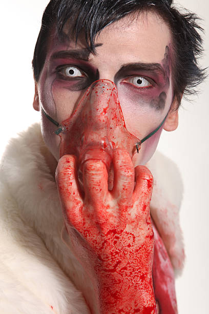 istock Zombie Mad man Blood 486162853