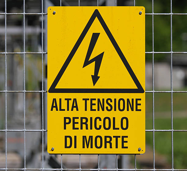 istock yellow sign for danger high voltage attention 1 486163141