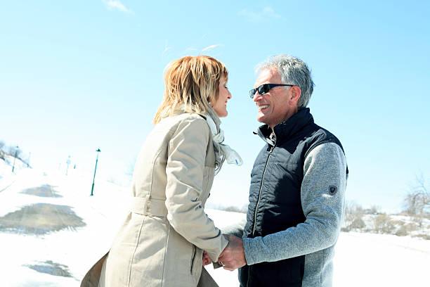 istock Beautiful Winter Couple - Happy 486164043