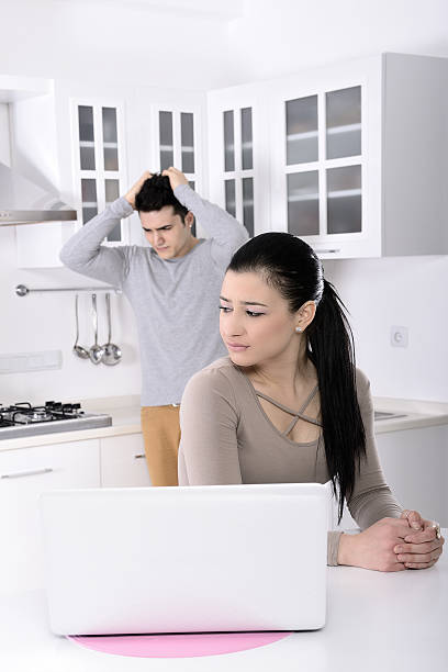 istock Young couple in conflict 486165395