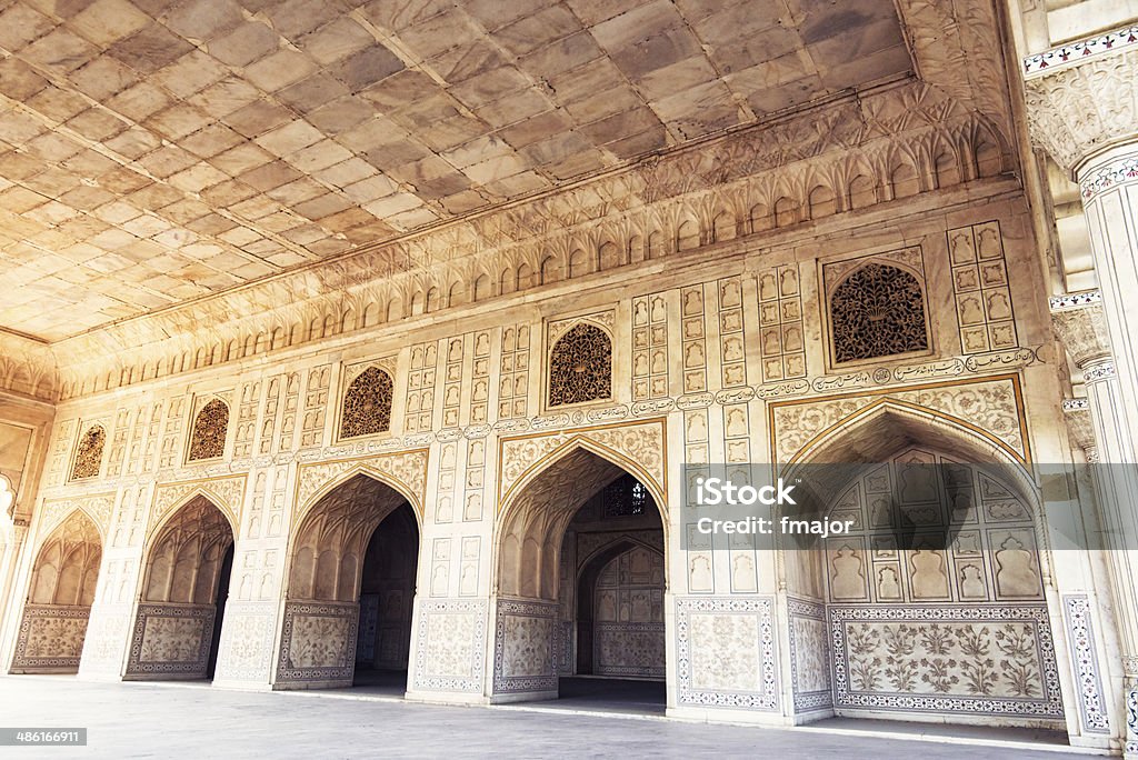 Agra Fort Unique architectural details of Agra Fort. Agra Stock Photo