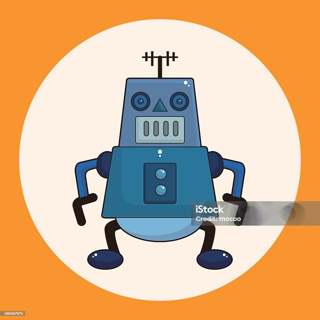 Robotics Theme Vector Robot Theme Elements Vector Eps Stock Illustration - Download Image Now ...