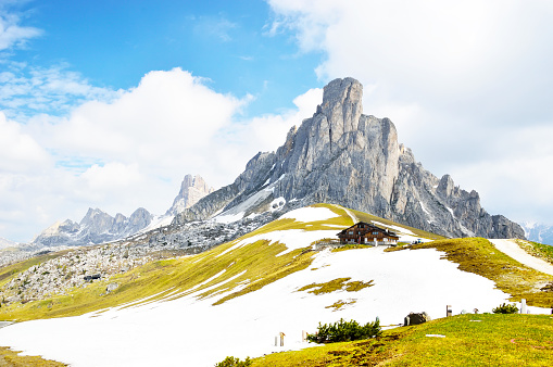 National Park panorama and Dolomiti in Cortina d'Ampezzo, northern Italy