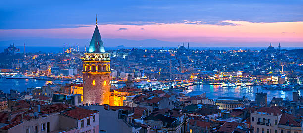 istanbul turkey - galata kulesi fotoğraflar stok fotoğraflar ve resimler
