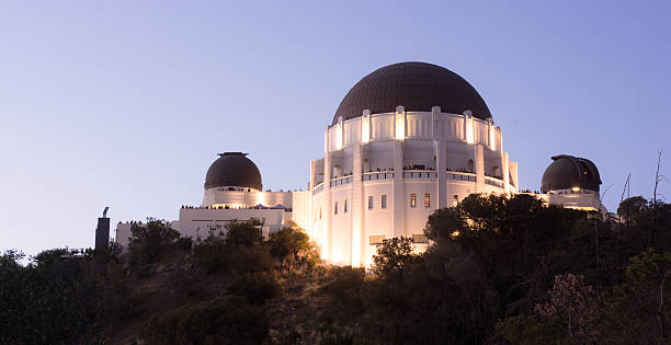 Griffith Observatory in Los Angeles, CA at night Griffith Observatory in Los Angeles, CA at night. griffith park observatory stock pictures, royalty-free photos & images