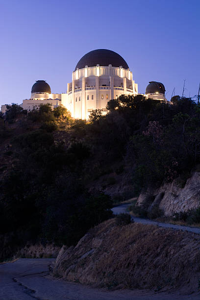 Griffith Observatory in Los Angeles, CA at night.