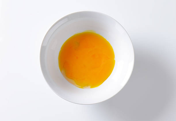 whisked eggs stock photo