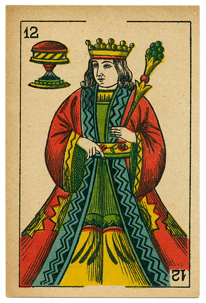 istock Copas king playing card baraja 19th century 1878 486168844