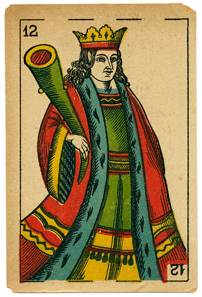 istock Bastos king playing card baraja 19th century 1878 486168872