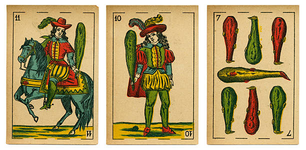 istock Bastos seven jack cavalier baraja 19th century 1878 486168874