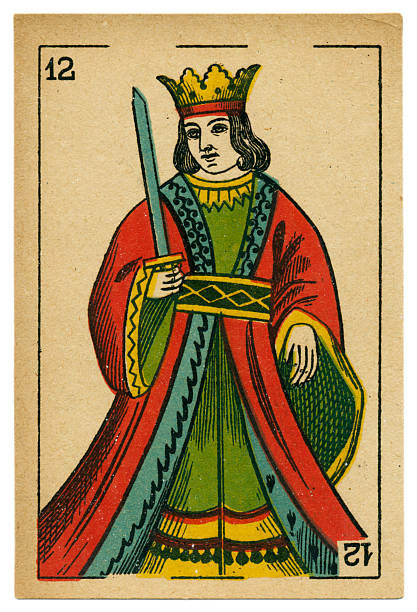 istock Espadas king playing card baraja 19th century 1878 486168880