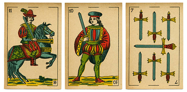 istock Espadas seven jack cavalier baraja 19th century 1878 486168882