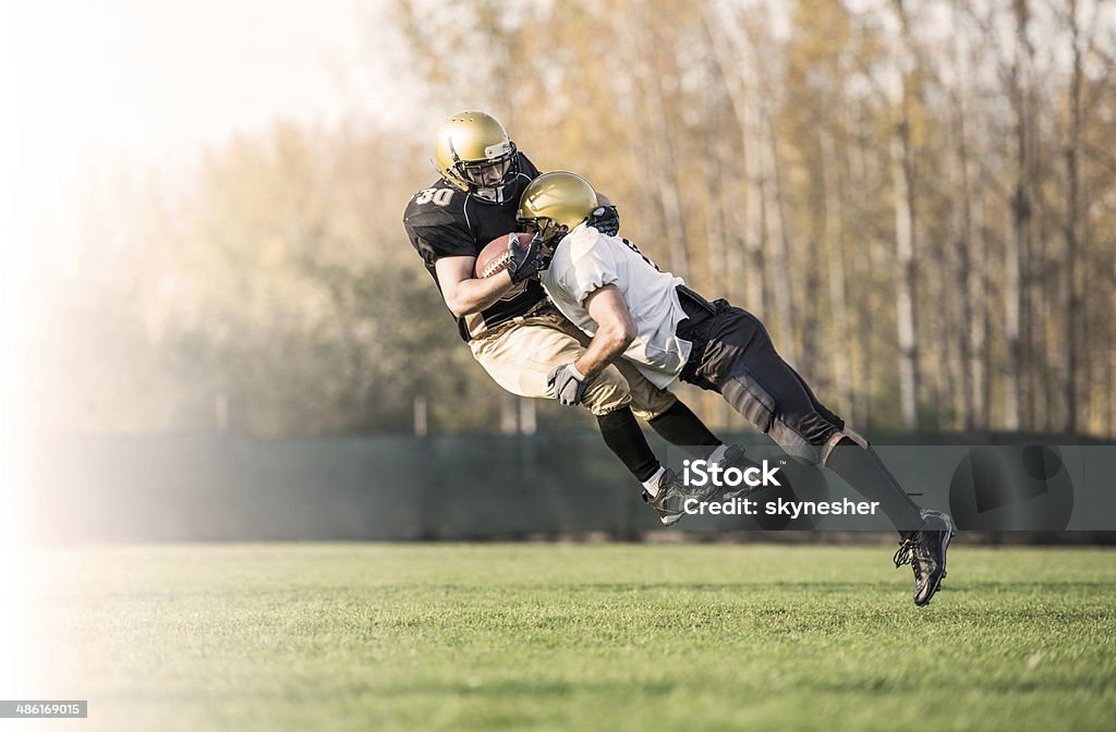 Amerikanisches Fußball-action. - Lizenzfrei Amerikanischer Football Stock-Foto