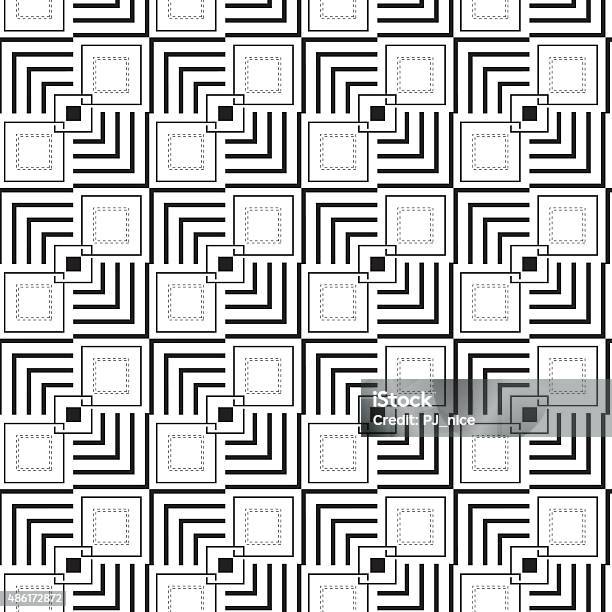 Geometric Square Seamless Pattern Stock Illustration - Download Image ...