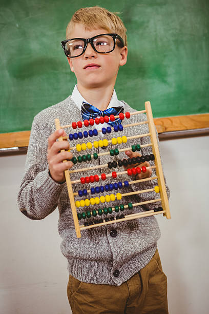 istock Smart student wearing bow tie and glasses 486173108