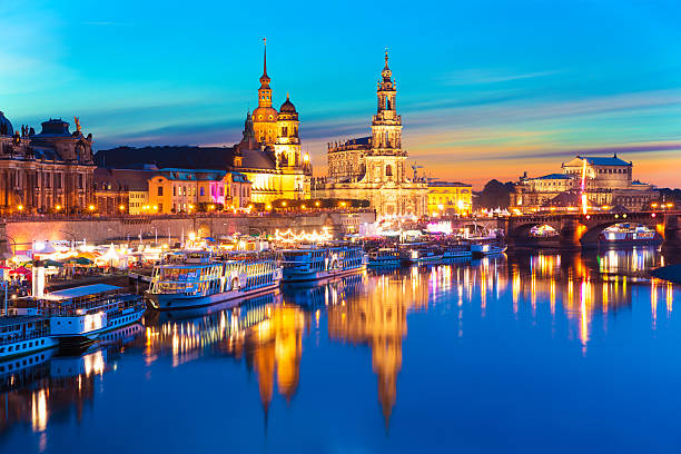 istock Evening scenery of the Old Town in Dresden, Germany 486175532