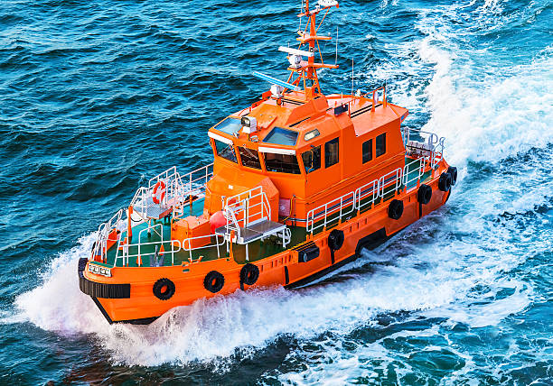istock Rescue or coast guard patrol boat 486175558