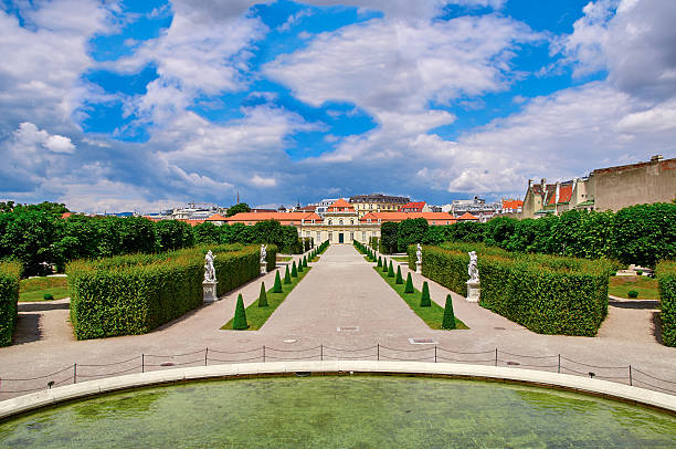 istock Lower Belvedere Vienna, Austria sunny day with blue sky 486176416